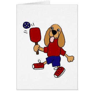 Cartão XX- cocker spaniel que joga desenhos animados de