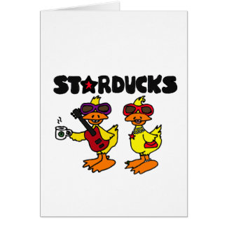 Cartão XX- desenhos animados do pato de Starducks