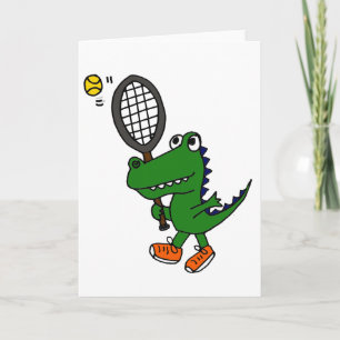 Cartão XX - Engraçado Gator Reproduzindo Tênis