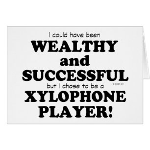 Cartão Xylophone rico e bem-sucedido