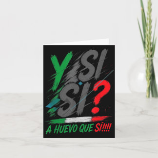 Cartão Y Si Sí Espanhol Y Si Sí México Mexicano Otimista