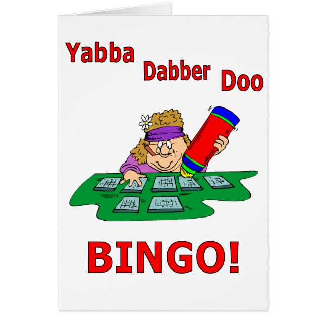 Cartão Yabba Dabber Doo - BINGO (Frente)