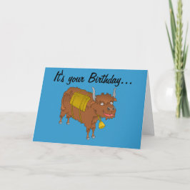 Cartão Yak Birthday