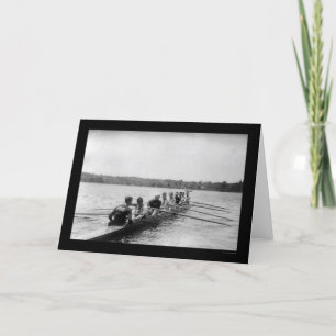 Cartão Yale Rowing Racing Shell 1915