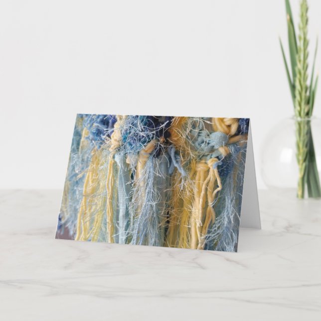 Cartão Yarn Image Blank Note Card (Frente)