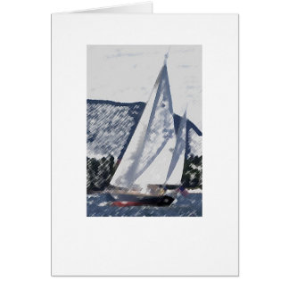 Cartão Yawl Sketch