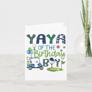 Cartão Yaya Do Garoto De Aniversário Burrou Em Um Esporte