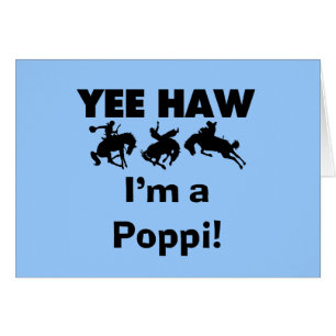 Cartão Yee Haw, sou uma camiseta e presentes