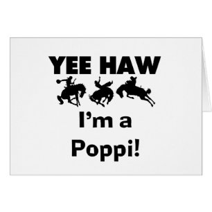 Cartão Yee Haw, sou uma camiseta e presentes