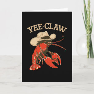 Cartão Yeeclaw Western Cowboy Lagostim Boil Verão Frutos 