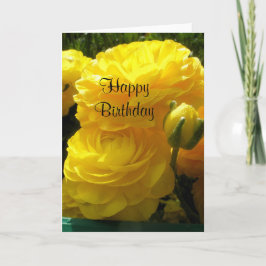 Cartão Yellow Birthday