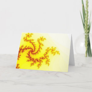 Cartão Yellow Dragon Greetings Card