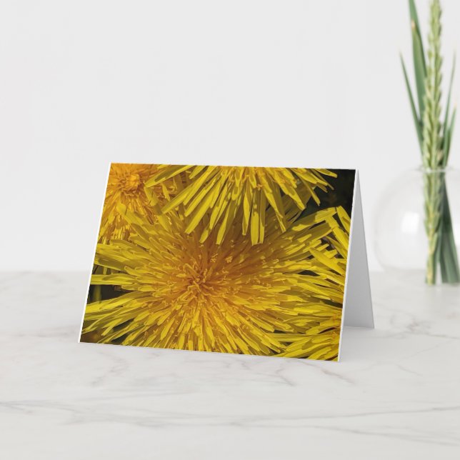 Cartão Yellow Flower Customizable  (Frente)