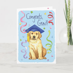 Cartão Yellow Lab Graduate