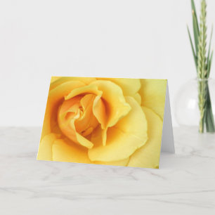 Cartão Yellow Rose Blossom Greeting Card