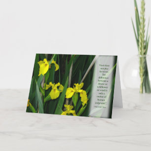 Cartão Yellow Wild Irises