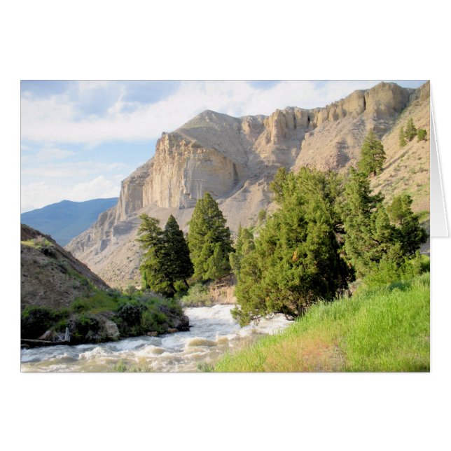 Cartão Yellowstone River (Frente Horizontal)