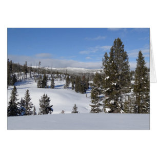 Cartão Yellowstone Winter Landscape Photoshop