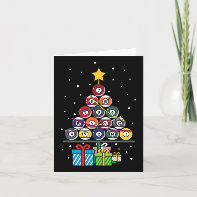 Cartão Yeoys Sports And Activity Gifs Billiard Ll Xmas T (Frente)