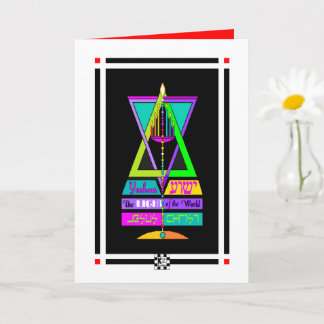 Cartão Yeshua, a Luz do Mundo, Cristo de Jesus