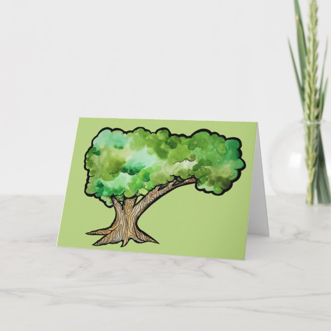 Cartão Yggdrasil Norse Tree of Life (Frente)