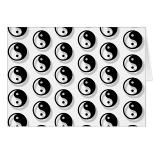 Cartão Yin E Yang Pattern