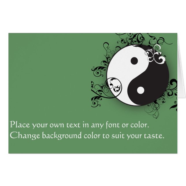 Cartão Yin-Yang com rolagem (Frente Horizontal)