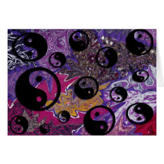 Cartão Ying e mistura de Yang