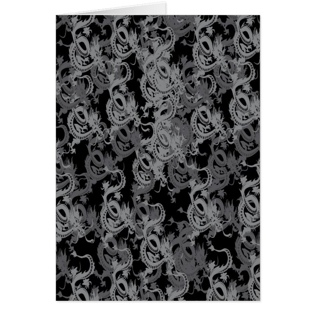 Cartão Ying Yang Dragon Chinês (Frente)