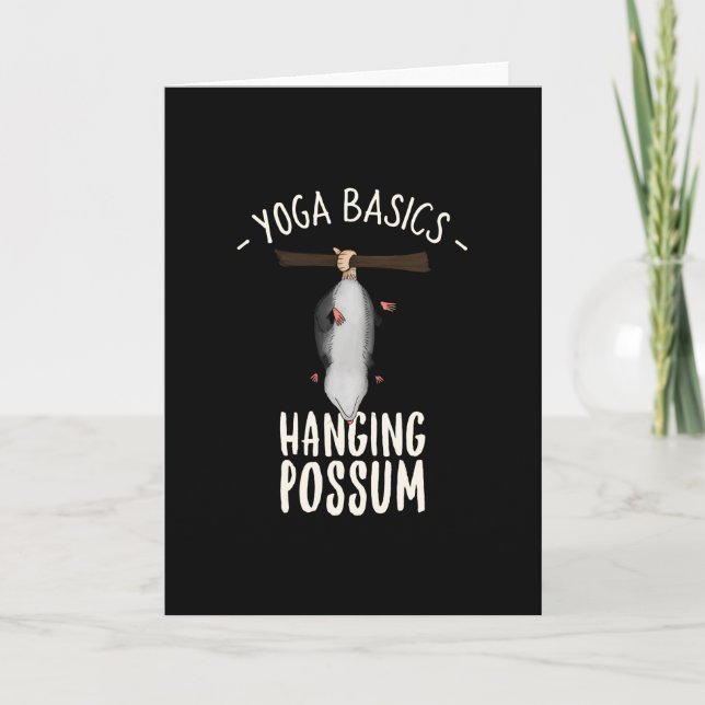 CARTÃO YOGA BASICS HANGY POSSUM (Frente)