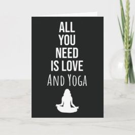 Cartão Yoga Cards Para A Mulher Yogi Para Ela