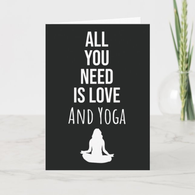 Cartão Yoga Cards Para A Mulher Yogi Para Ela (Frente)
