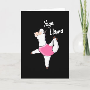 Cartão Yoga Llama Funny Meditação Yogi Gift