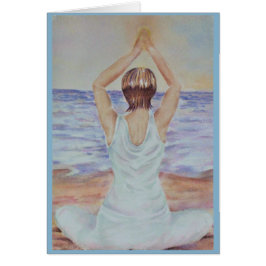 CARTÃO YOGA NA PRAIA