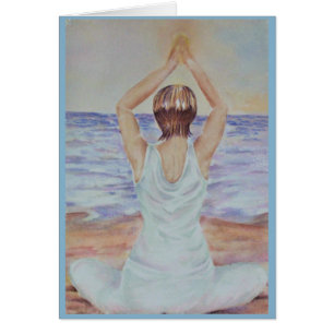 CARTÃO YOGA NA PRAIA