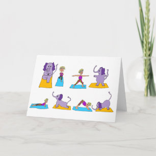 Cartão Yoga Poses Card