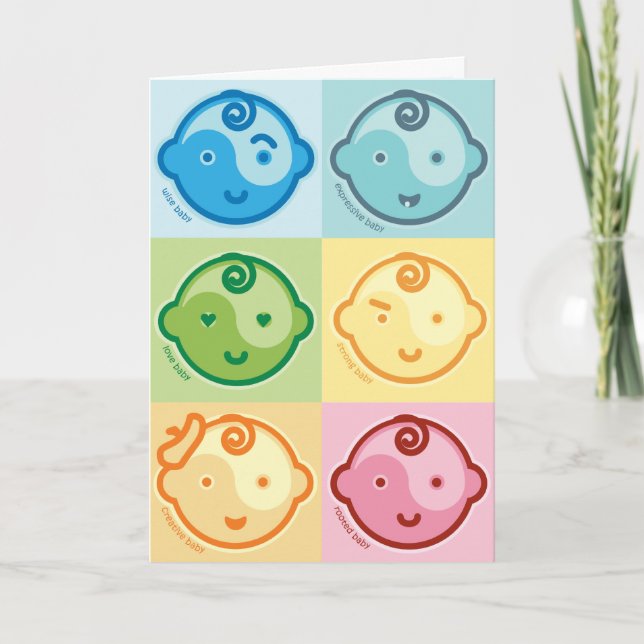 Cartão Yoga Speak Baby : All Baby Chakras Card (Frente)