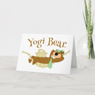 Cartão Yogi Bear Picnic Hammock Nap Time