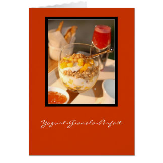 Cartão Yogurt-Granola-Parfait