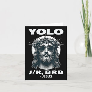 Cartão Yolo Jk Brb Jesus Legal Dia da Páscoa