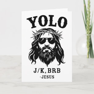Cartão Yolo Jk Brb Jesus Para Páscoa Cristã Religiosa 