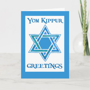 Cartão Yom Kippur Greeting Card - Star of David