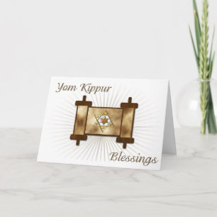 Cartão Yom Kippur Scroll Card