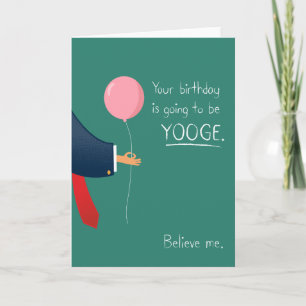 Cartão YOOGE birthday card!