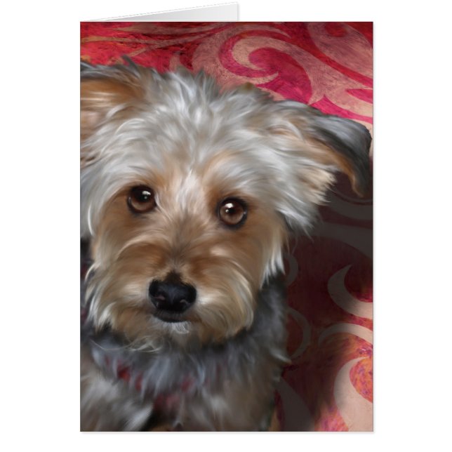 Cartão Yorkie (Frente)