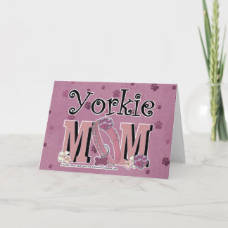 Cartão Yorkie MOM