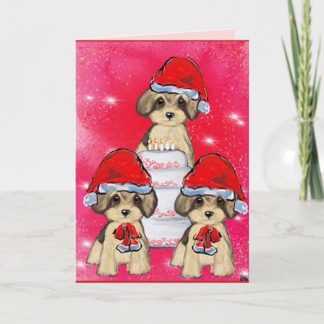 Cartão Yorkie Poo (Frente)