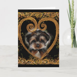 Cartão Yorkie Poo