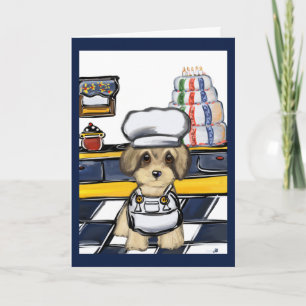 Cartão Yorkie Poo Chef