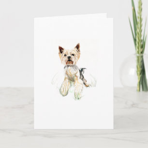 Cartão Yorkie - Yorkshire Terrier, Amante de Cães